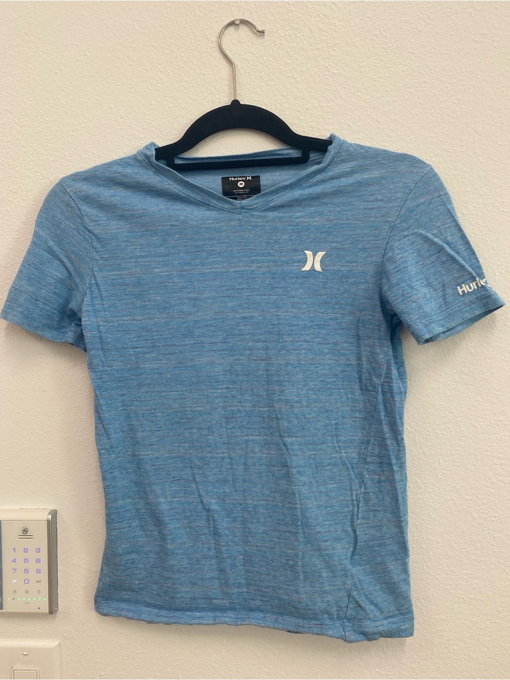 Hurley Light Blue Heather Short Sleeve Kids Tee